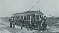 The first radial car to Jackson's Point, 1907