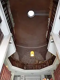 Interior of the Tahtakale Hamam (dome is original but the balconies are modern)