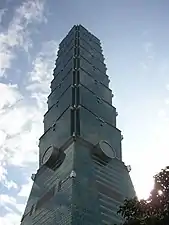 Taipei 101 viewed from below