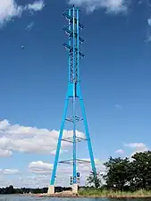 Colorful "designer" tower titled Steps of Antti in Finland