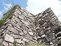 Stone wall of Mitsukeyagura tower