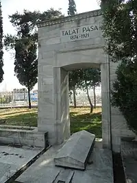 Photograph of the Monument of Liberty, Istanbul where Talaat was buried in 1943