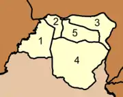 Map of districts