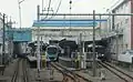 The station platforms viewed from the east, August 2015