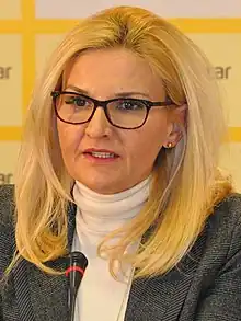 Tanja Miščević at Medija centar Belgrade in 2017