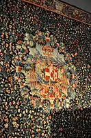 Millefleurs in a heraldic tapestry for the Bishop of Salzburg, after 1519