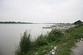 The Tarlac River flowing northward as viewed from the Tarlac City public market