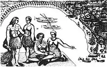 Tongatapu, drawing by Isaack Gilsemans