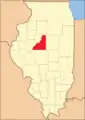 Tazewell County between 1831 and 1841: the last of the county's additional territory became part of LaSalle County.