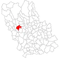 Location in Prahova County