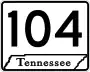 State Route 104 marker