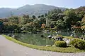 Tenryū-ji garden in Kyoto. The Sogen pond, created by Musō Soseki, is one of the few surviving features of the original garden.