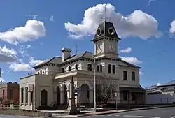 Tenterfield Post Office, Tenterfield with Victorian Second Empire and Victorian Italianate architectural elements. Completed 1880s