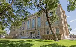 The Terry County Courthouse in Brownfield