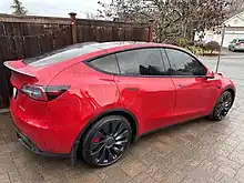 Tesla tinted windows at 20% all around