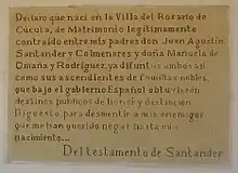 Testament of Santander