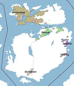 Location in Kristiansund