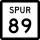 State Highway Spur 89 marker