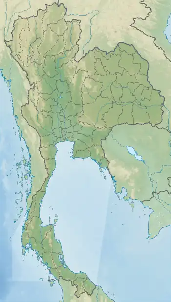 Map showing the location of Sirinat National Park