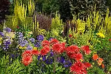 Summer border at Thakeham Place, West Sussex