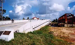 The newly constructed Mahaicony Bridge