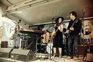 The Argues performing at the Barrie Waterfront Festival in May 2016