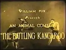 Opening title card for The Battling Kangaroo