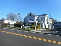 The Blue Inn, one of many Bed & Breakfasts along NY 25 in East Marion.