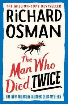 "The million-copy bestseller" is above Osman's name. A fox with a black mask is in the centre, with the book's name below it and "the new Thursday Murder Club mystery" at the bottom