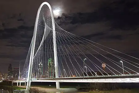 Margaret Hunt Hill Bridge over the Trinity River in Dallas, Texas (2012)