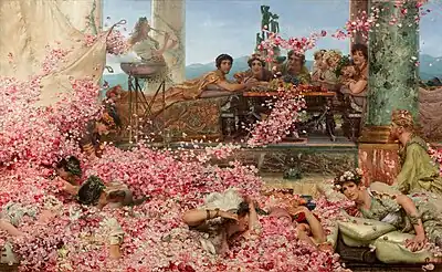 The Roses of Heliogabalus. Lawrence Alma-Tadema, 1888.