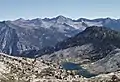 Pyramid Peak centered in the distance, from WSW