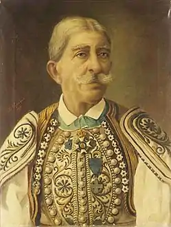 Portrait of Themistoklis Trikoupis [el], a hero of the Greek Revolution.