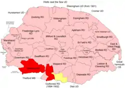 Position within Norfolk, 1894