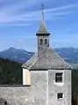 Theirberg chapel in the background is Spitzstein (left) and Geigelstein.