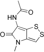 Skeletal formula of thiolutin