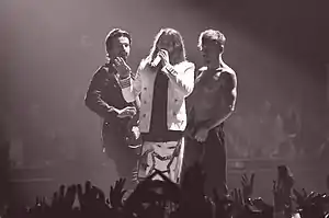 Thirty Seconds to Mars during a performance.