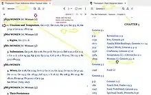 Set up your work space with both the Topical Index and the Marginal Notes showing the same chain number