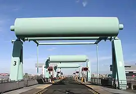 Three Bascule Bridges, Cardiff Bay Barrage