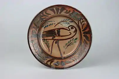 Thrown plate by Seth Cardew