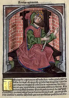 Chronica Hungarorum, Thuróczy chronicle, Gyula, Transylvania, Hungarian chieftain, throne, medieval, Hungarian chronicle, book, illustration, history