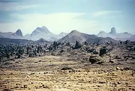 The Tibesti Mountains east of Bardaï