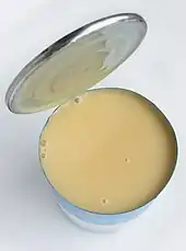 Appearance of typical condensed milk