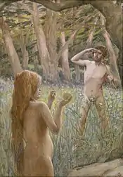 Adam is Tempted by Eve by James Tissot