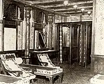 The First Class Turkish baths, located along the Starboard side of F-Deck