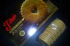 The Corazon Rosquillos, a special variety of Rosquillos from Titay's that has a heart-shaped hole instead of a circular one.