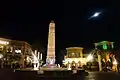 Roundabout at night