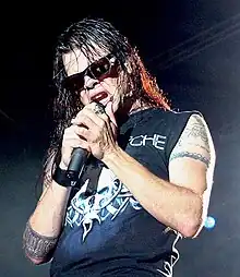 La Torre performing with Queensrÿche in 2012