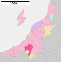 Location of Tōkamachi in Niigata