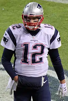 Brady on the field